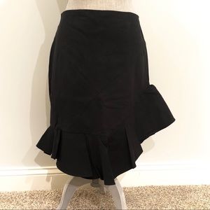 NWOT Nicole Miller Asymmetrical Ruffle Skirt Sz 10